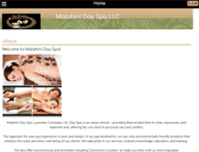 Tablet Screenshot of malahinidayspa.com